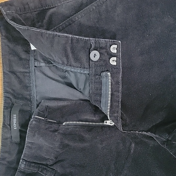 Women's Express Corduroy Pants, Black, Size 4, Pre-owned - Picture 4 of 11